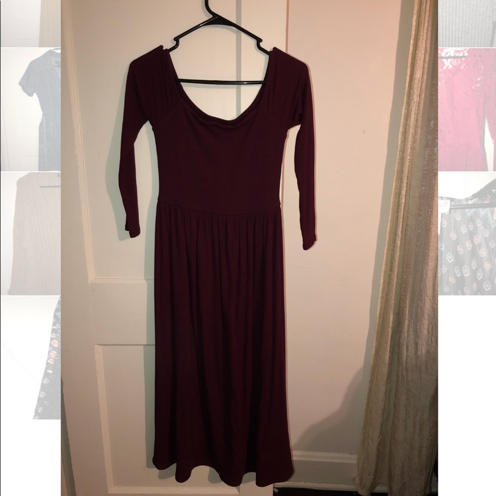 Urban outfitters off the shoulders dress.